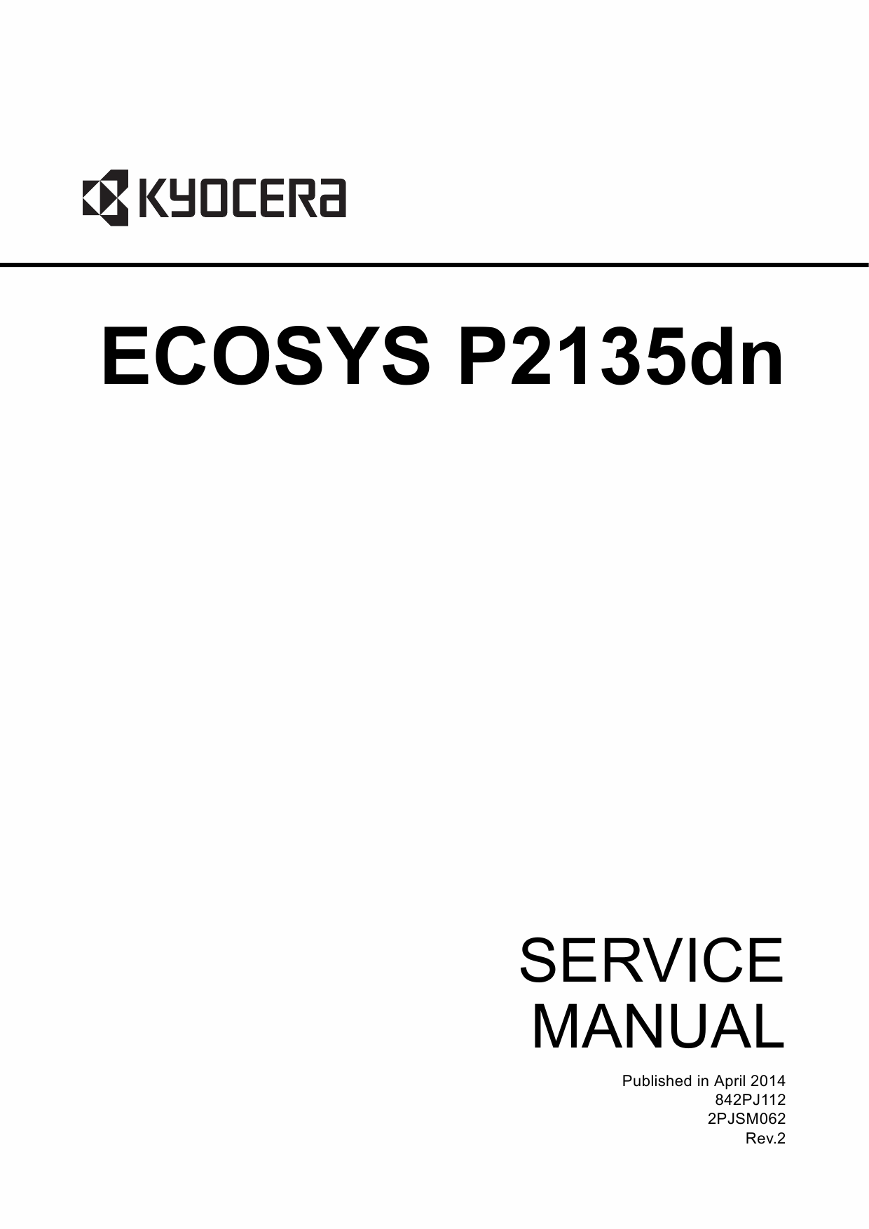 KYOCERA LaserPrinter ECOSYS-P2135dn Service Manual-1